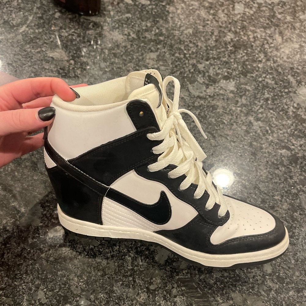 Black and White Nike Wedge
